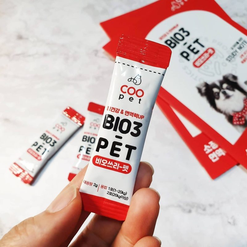 Men tiêu hoá BIO3-PET dành cho chó mèo (10 gói/ bịch)
